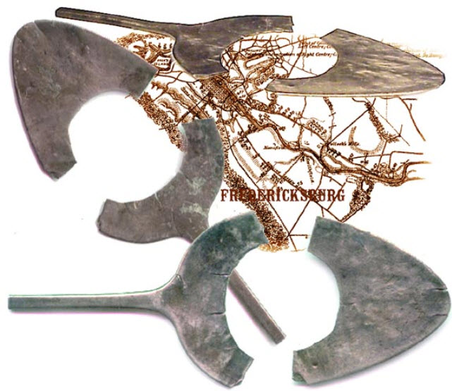 desirable excavated - Civil War  ID DISK / CORPS DEVICE RELIC