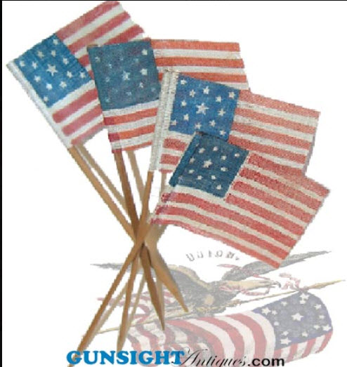 13 STAR Civil War PATTERN  STICK FLAG