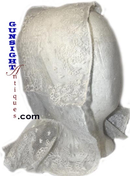 earlier to mid 19th century - LADY'S LACE HEAD COVER - Image 8