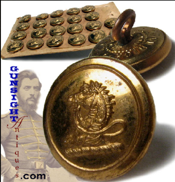 Civil War era CAVALRY   MILITIA BUTTONS