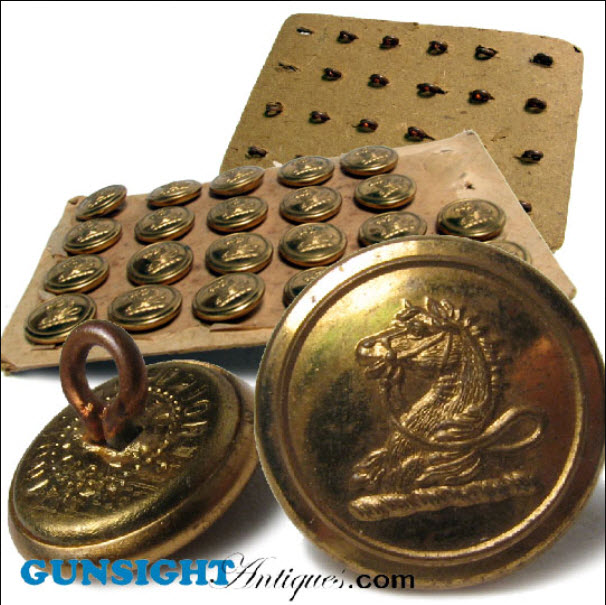 Civil War era CAVALRY MILITIA BUTTONS - Image 4