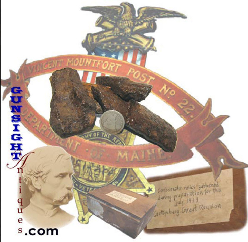 Gettysburg Excavated / Civil War ARTILLERY SHELL FRAGMENT