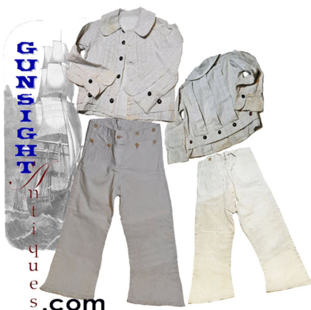 earlier 1800s to Civil War era CHILDS BELL BOTTOMS & BLOUSE