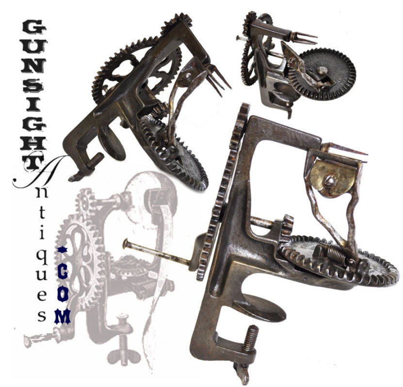 Patent 1856 MECHANICAL APPLE PEELER