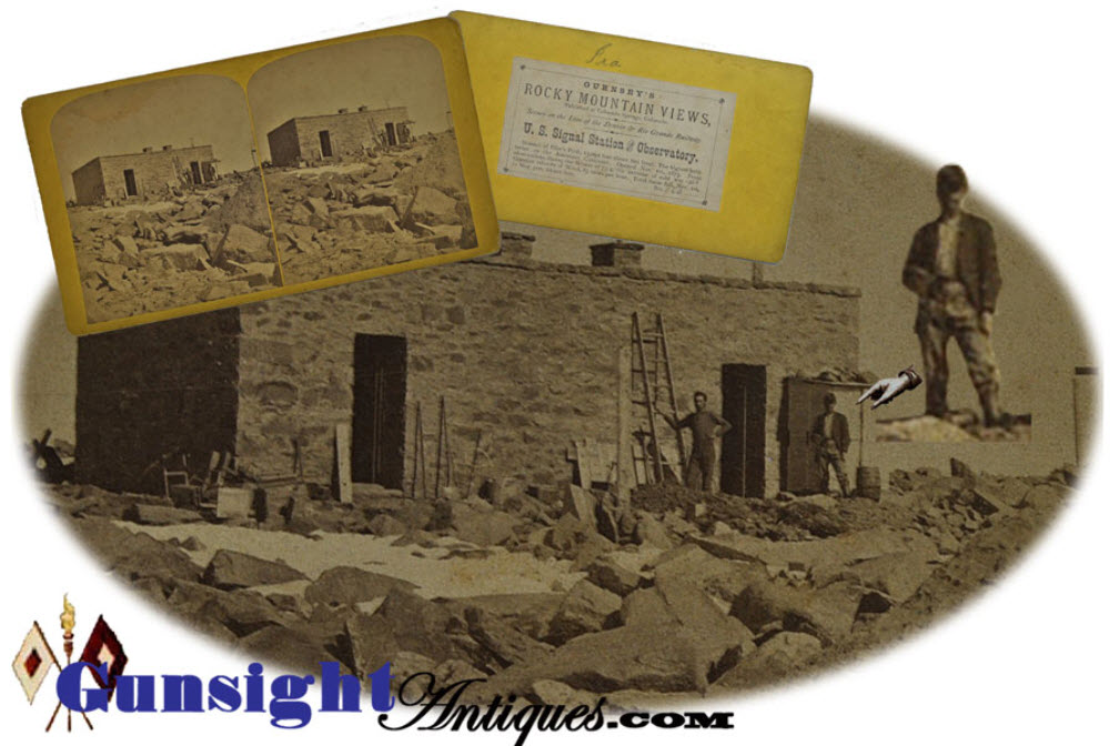 Gurney?s Rocky Mountain View ? Pike?s Peak Signal Station & Signal Corps - Gen. A. J. Myer