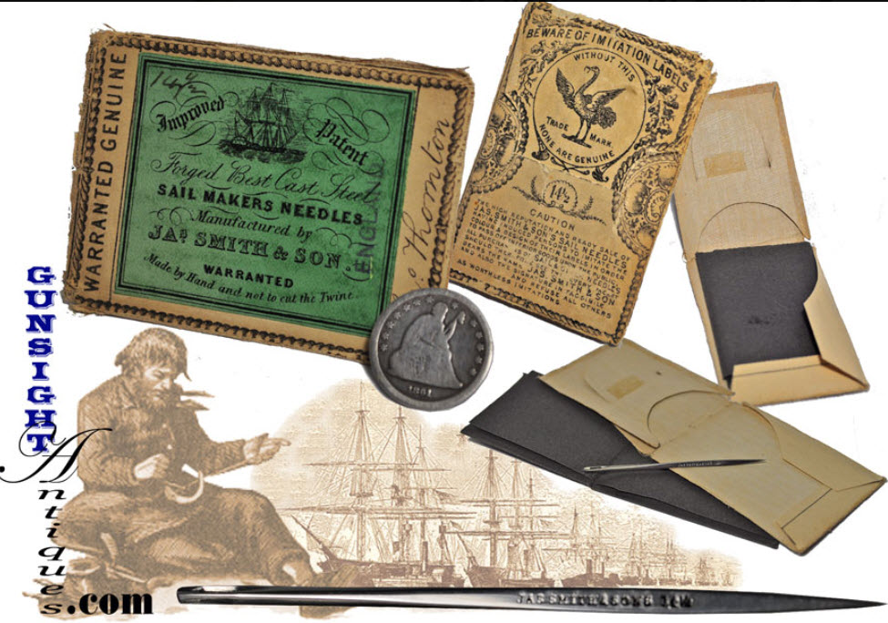 Civil War era W. Smith & Son #14 SAIL MAKERS NEEDLE PACKET