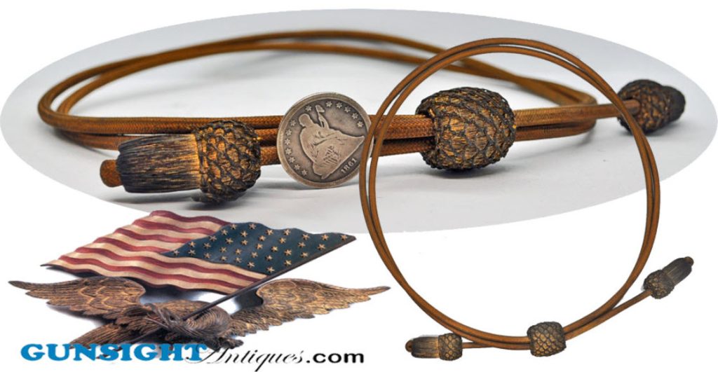 original! Civil War- Extra Rich- STAFF GRADE OFFICER'S HAT CORD