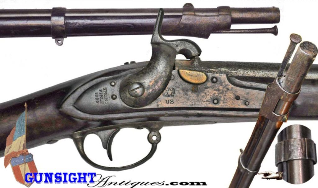 Confederate Captured & Repaired - Mod. 1816 Springfield Conversion