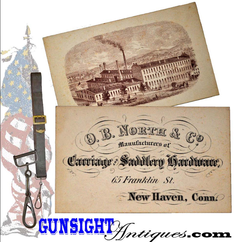Civil War ? Cavalry Carbine Sling Swivel contractor ? ADVERTISING CARD