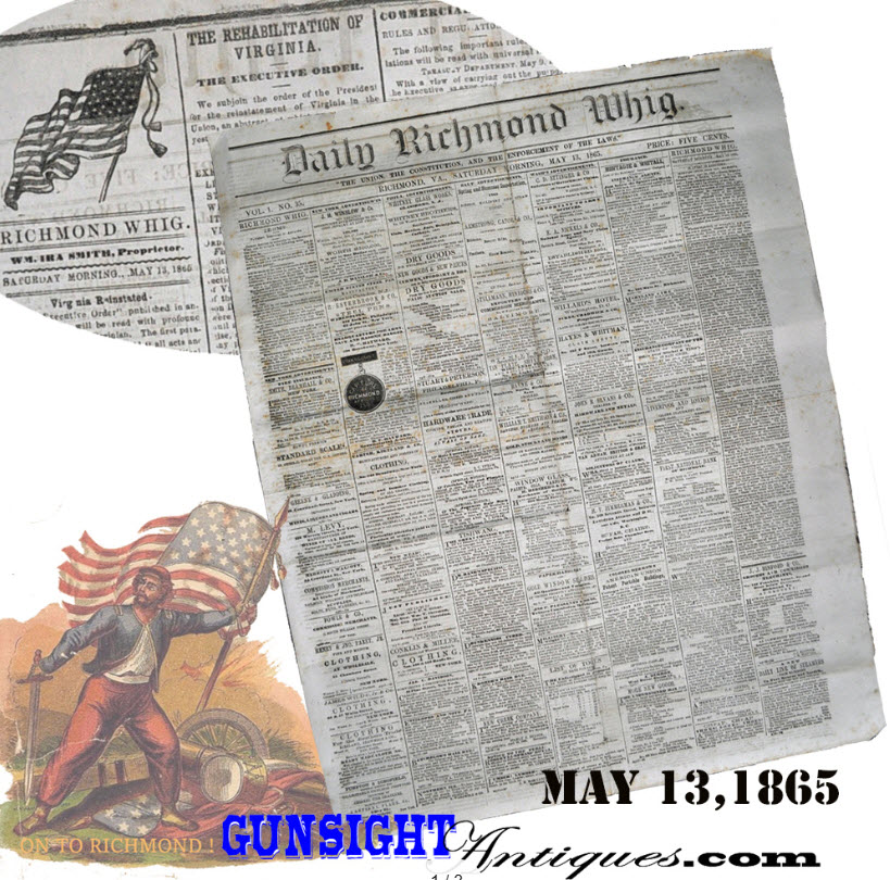 Saturday May 13,1865 RICHMOND DAILY WHIG