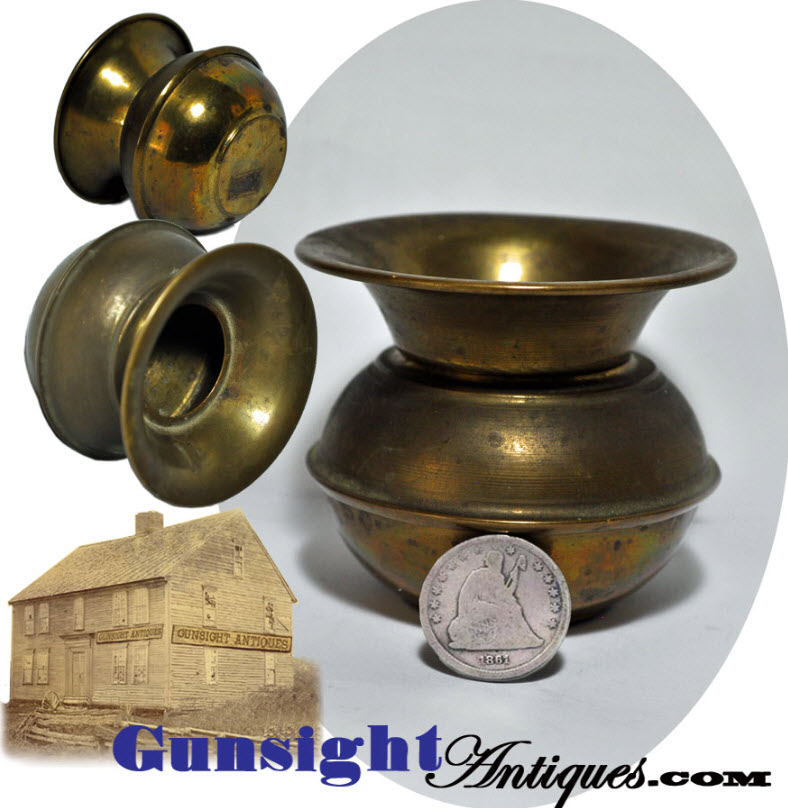 antique –  hand held traveling Spittoon