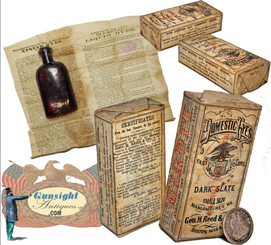 unopened – Geo. H. Reed  Sons – Civil War vintage – DYE PACKET