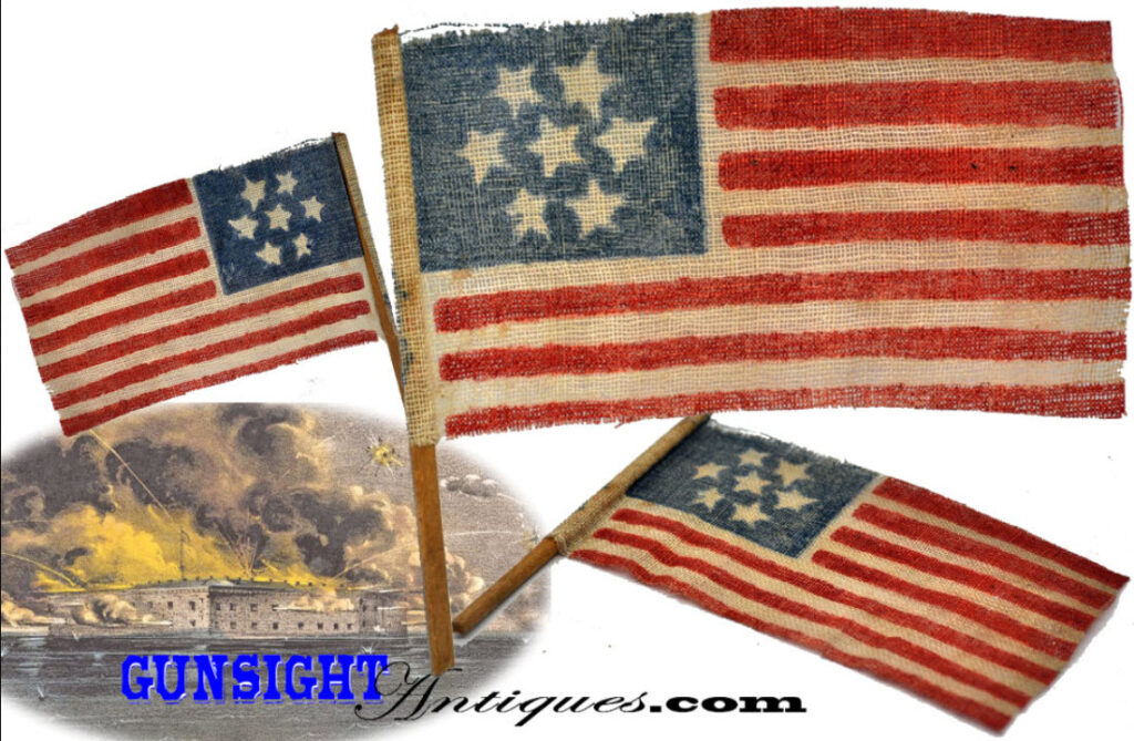 rare 7 star Civil War Confederate Secession Flag