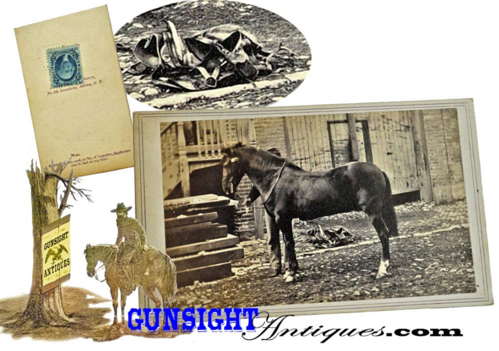 Saddling Up an Army Horse – Civil War CDV