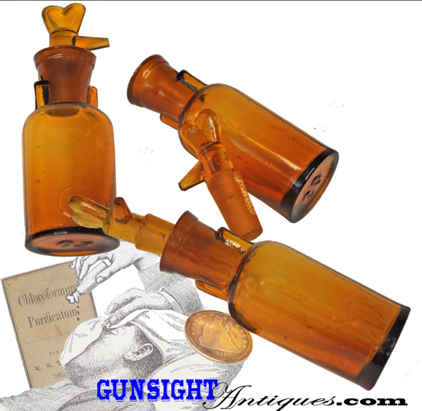 19th century amber Chloroform Dripper